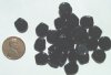 30 11x10mm Flat Drop Black Pendants
